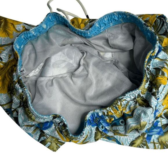 Tommy Bahama Mens Naples Tiki Tropics 6-Inch Swim Trunks Shorts Blue Size Large - Picture 7 of 10